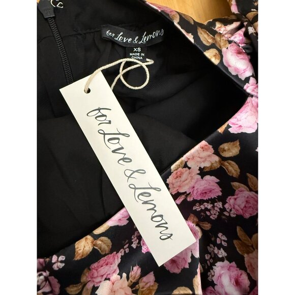 For Love & Lemons KATE LONG SLEEVE MINI DRESS NWT  X Small - Picture 8 of 13